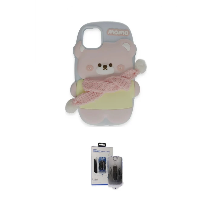 ieg™ iPhone 15 Pro Max Kılıf Akış Yansıma - Siyah Vanessa Magic Hayalet Cam