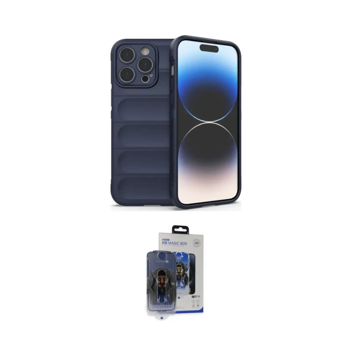 ieg™ iPhone 15 Pro Max Kılıf Atlas Koleksiyonu - Siyah Vanessa Magic Cam