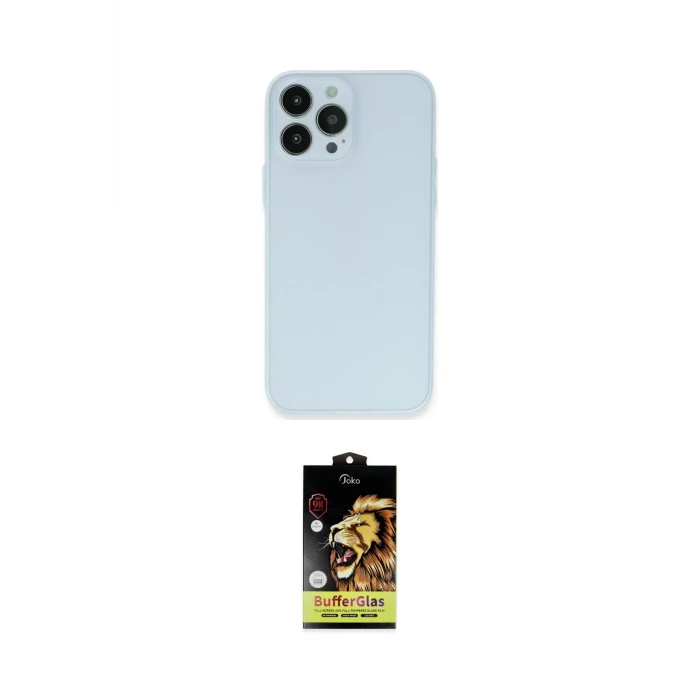 ieg™ iPhone 15 Pro Max Kılıf Atlas Minimal Prime - Siyah Buffer Cam Ekran Koruyucu