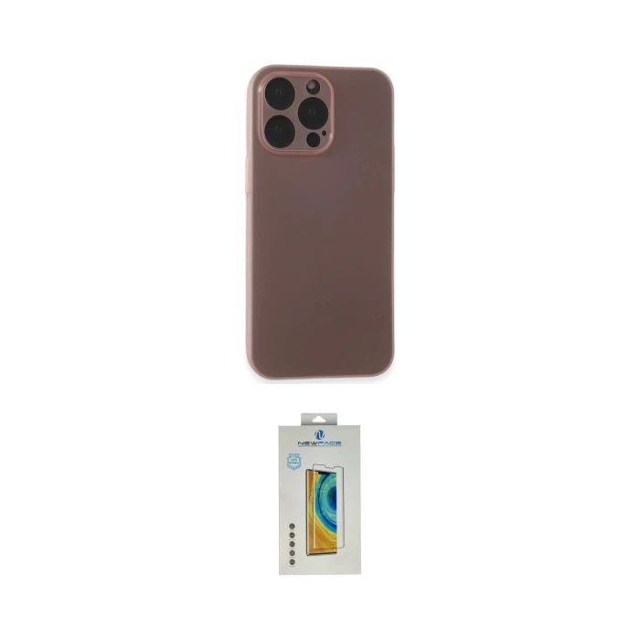 ieg™ iPhone 15 Pro Max Kılıf Atlas Minimal Prime - Siyah Polymer Nano Ekran Koruyucu