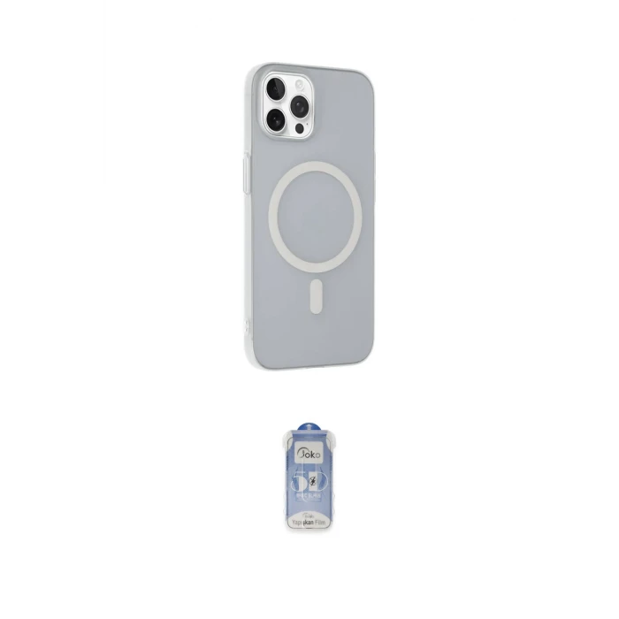 ieg™ iPhone 15 Pro Max Kılıf Çekirdek Modern Prime - Siyah Joko Magic 5D Cam