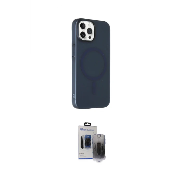 ieg™ iPhone 15 Pro Max Kılıf Çekirdek Modern Prime - Siyah Vanessa Magic Hayalet Cam