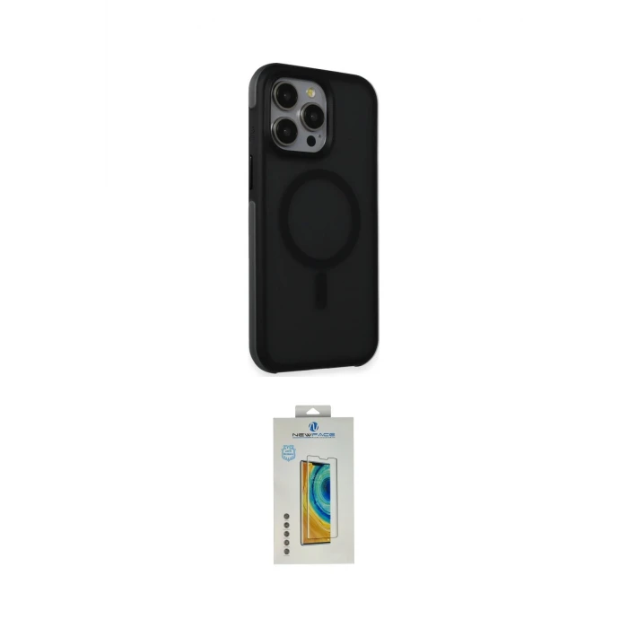 ieg™ iPhone 15 Pro Max Kılıf Çekirdek Yansıma Prime - Siyah Polymer Nano Ekran Koruyucu