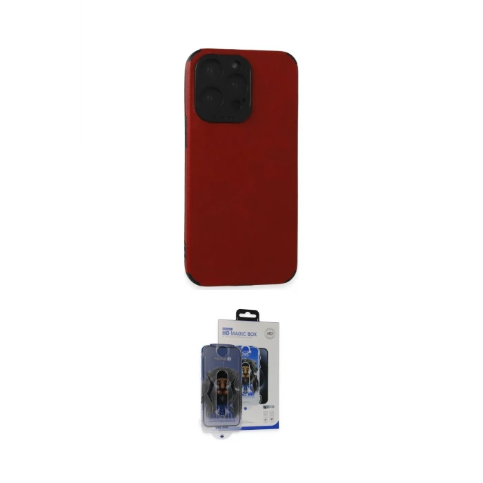 ieg™ iPhone 15 Pro Max Kılıf Doruk Asil Koleksiyonu - Siyah Vanessa Magic Cam