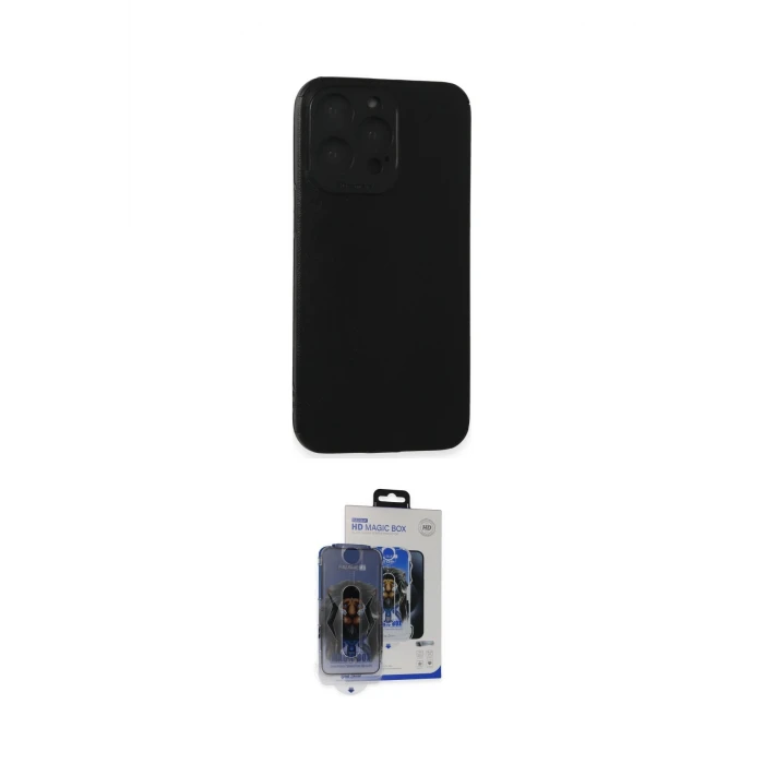 ieg™ iPhone 15 Pro Max Kılıf Doruk Asil Koleksiyonu - Siyah Vanessa Magic Cam