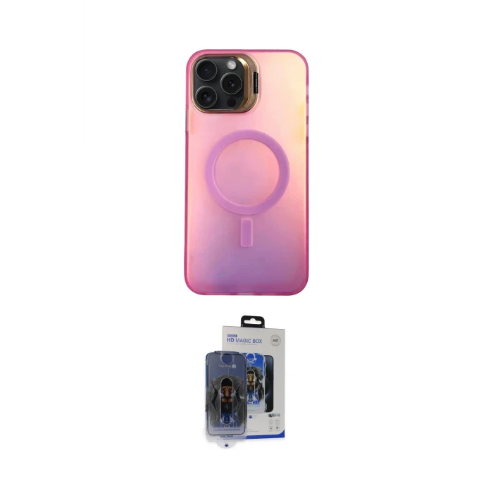 ieg™ iPhone 15 Pro Max Kılıf Doruk Klasik Prime - Siyah Vanessa Magic Cam