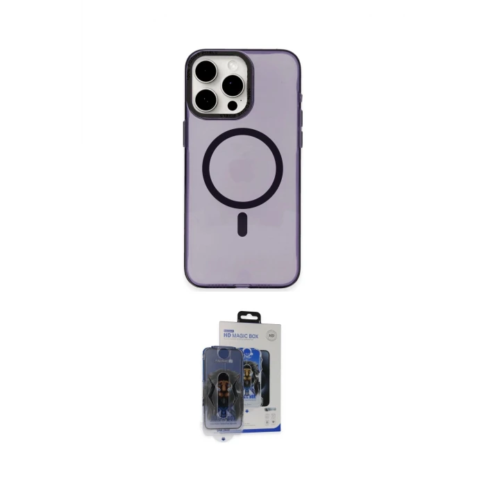 ieg™ iPhone 15 Pro Max Kılıf Eksen Işık Prime - Siyah Vanessa Magic Cam