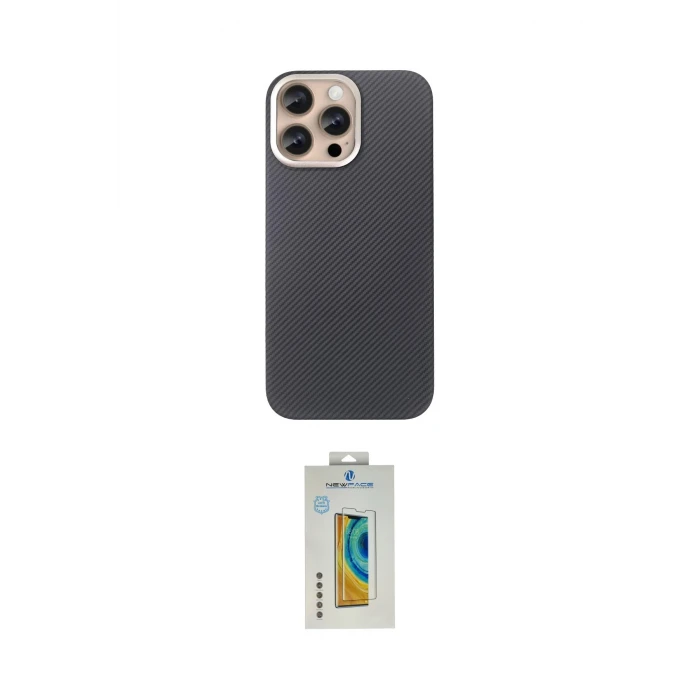 ieg™ iPhone 15 Pro Max Kılıf Eksen Prime - Siyah Polymer Nano Ekran Koruyucu