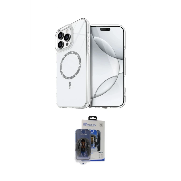 ieg™ iPhone 15 Pro Max Kılıf Kıvılcım Form Prime - Siyah Vanessa Magic Cam