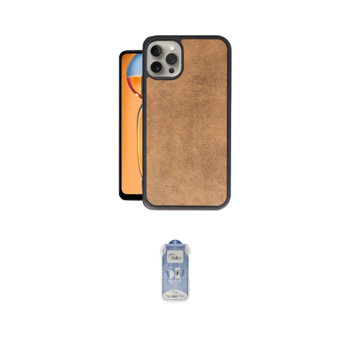 ieg™ iPhone 15 Pro Max Kılıf Kıvılcım Işık Serisi - Siyah Joko Magic 5D Cam