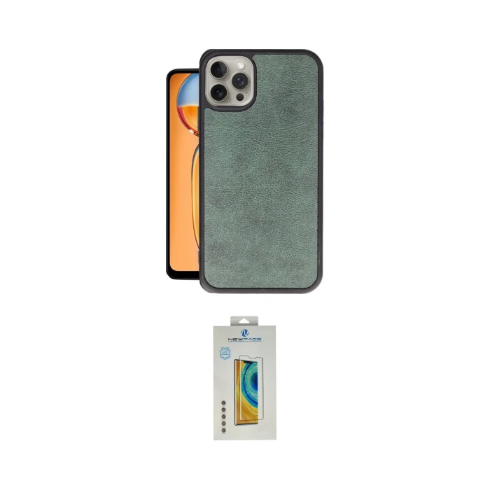 ieg™ iPhone 15 Pro Max Kılıf Kıvılcım Işık Serisi - Siyah Polymer Nano Ekran Koruyucu