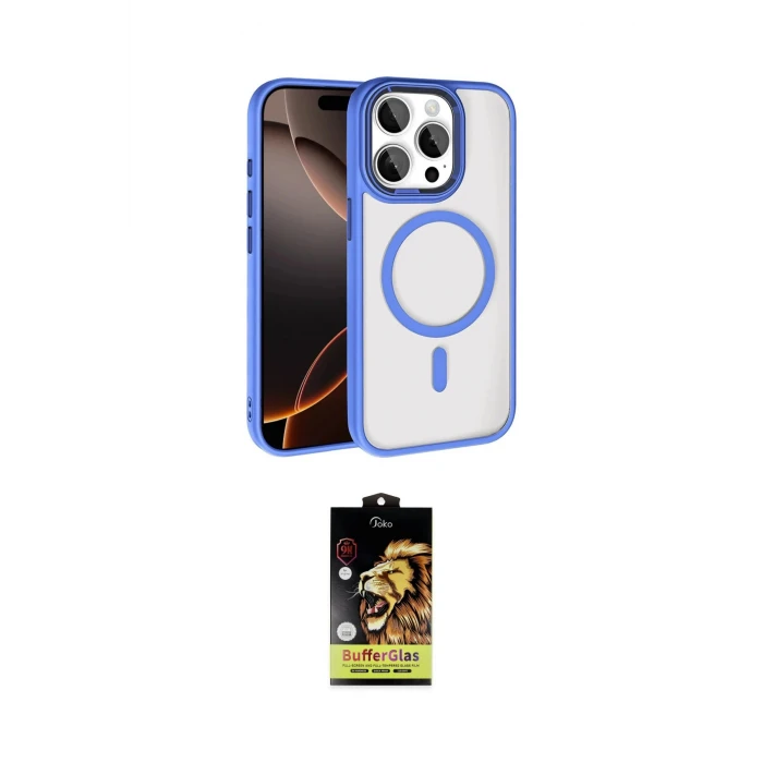 ieg™ iPhone 15 Pro Max Kılıf Kıvılcım Prime - Siyah Buffer Cam Ekran Koruyucu