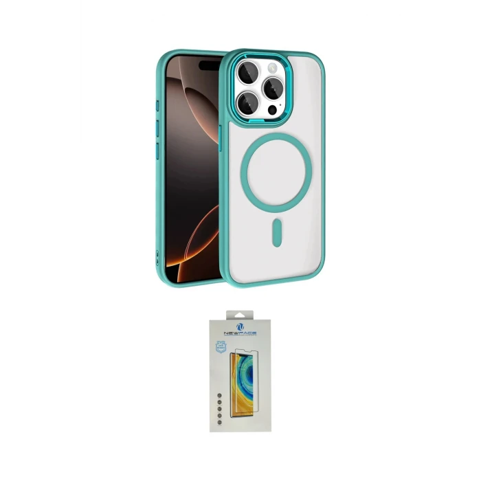 ieg™ iPhone 15 Pro Max Kılıf Kıvılcım Prime - Siyah Polymer Nano Ekran Koruyucu