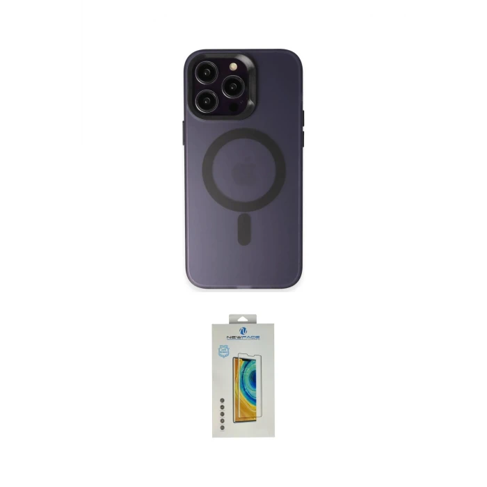 ieg™ iPhone 15 Pro Max Kılıf Kozmos Çizgi Prime - Siyah Polymer Nano Ekran Koruyucu