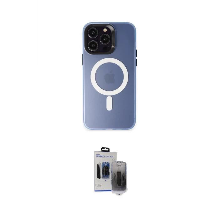 ieg™ iPhone 15 Pro Max Kılıf Kozmos Çizgi Prime - Siyah Vanessa Magic Hayalet Cam