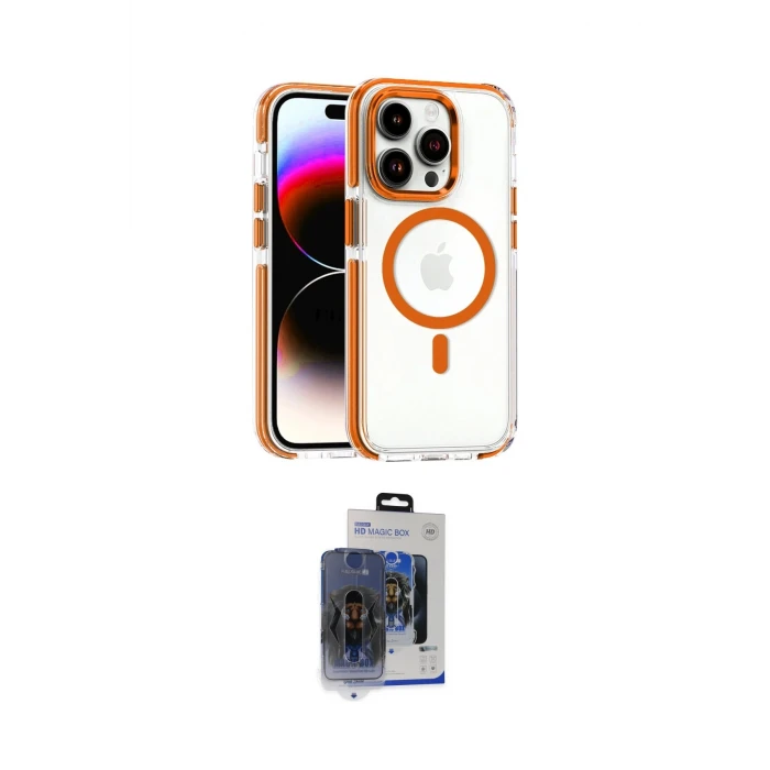 ieg™ iPhone 15 Pro Max Kılıf Kozmos Doku Koleksiyonu - Siyah Vanessa Magic Cam