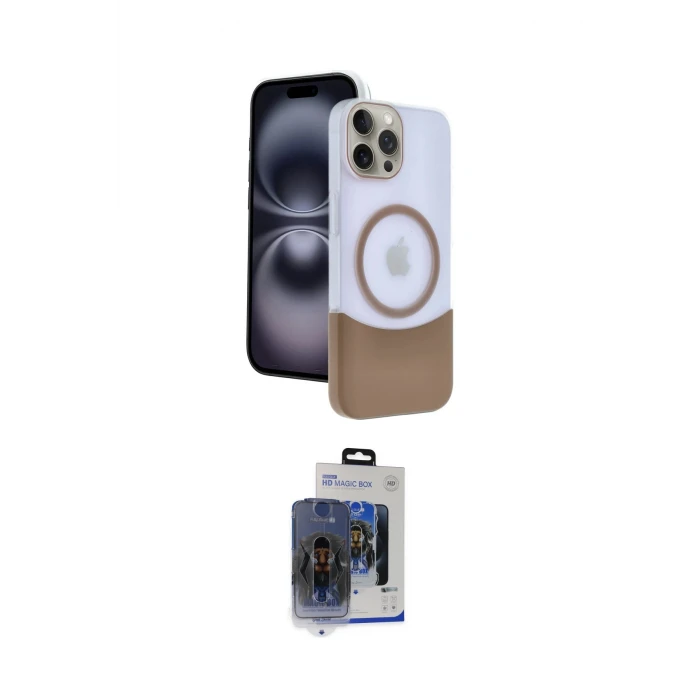 ieg™ iPhone 15 Pro Max Kılıf Kozmos Form Özel Seri - Siyah Vanessa Magic Cam