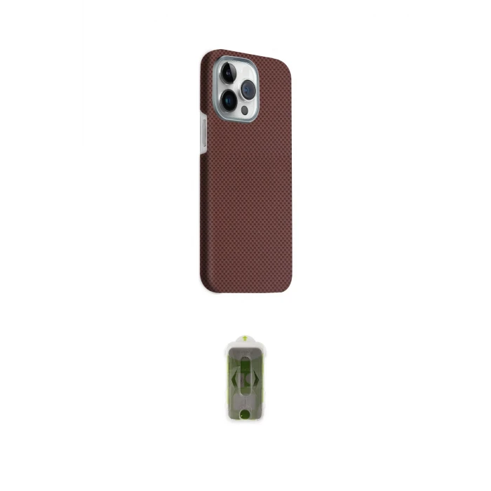 ieg™ iPhone 15 Pro Max Kılıf Kozmos Klasik Prime - Siyah Joko Magic 5D Hayalet Cam