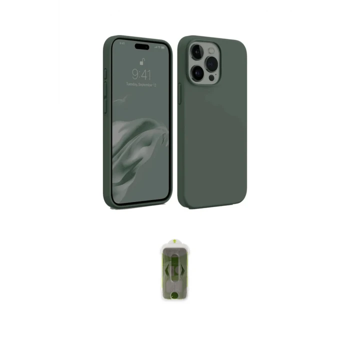 ieg™ iPhone 15 Pro Max Kılıf Kozmos Yansıma Özel Seri - Siyah Joko Magic 5D Hayalet Cam