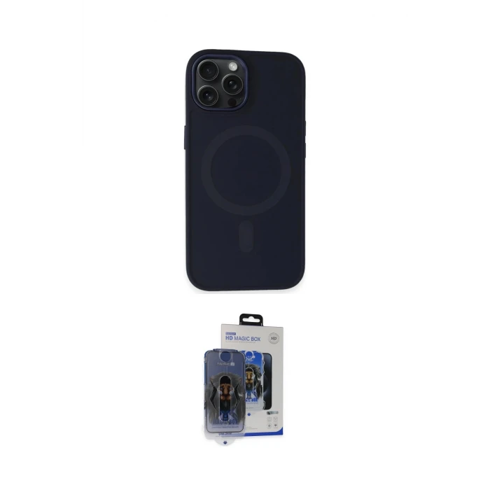 ieg™ iPhone 15 Pro Max Kılıf Kutup Serisi - Siyah Vanessa Magic Cam