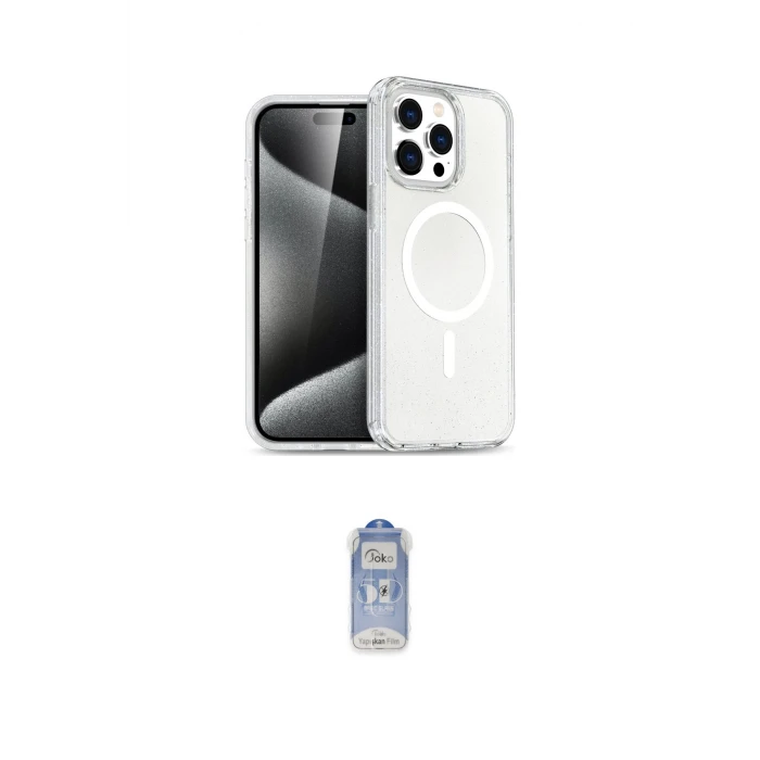 ieg™ iPhone 15 Pro Max Kılıf Nova Asil Prime - Siyah Joko Magic 5D Cam