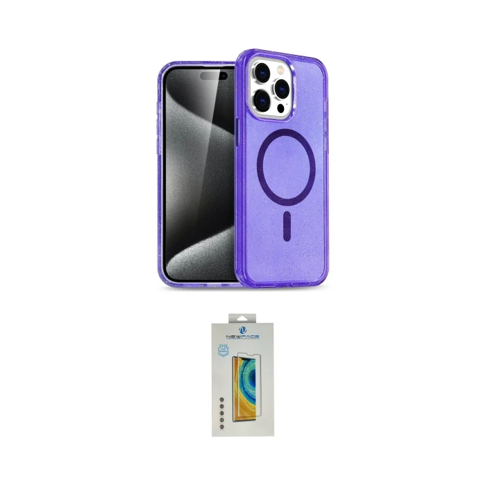 ieg™ iPhone 15 Pro Max Kılıf Nova Asil Prime - Siyah Polymer Nano Ekran Koruyucu
