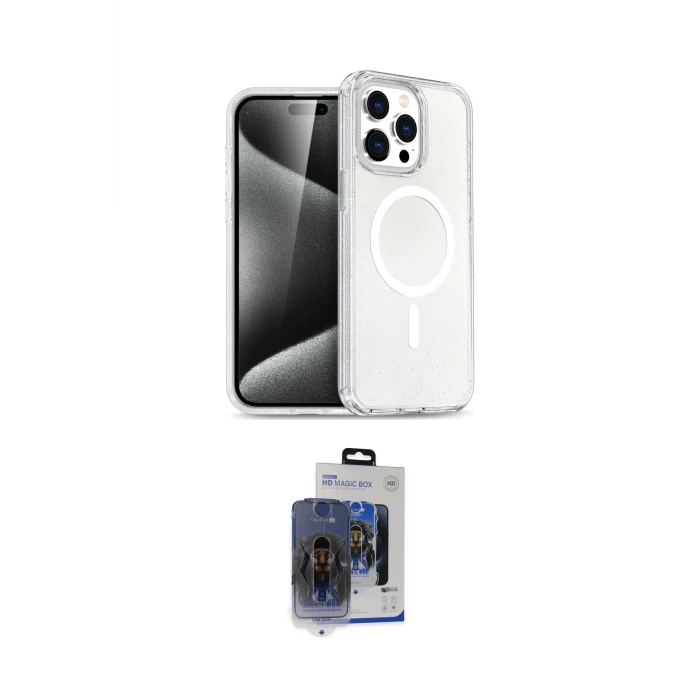 ieg™ iPhone 15 Pro Max Kılıf Nova Asil Prime - Siyah Vanessa Magic Cam