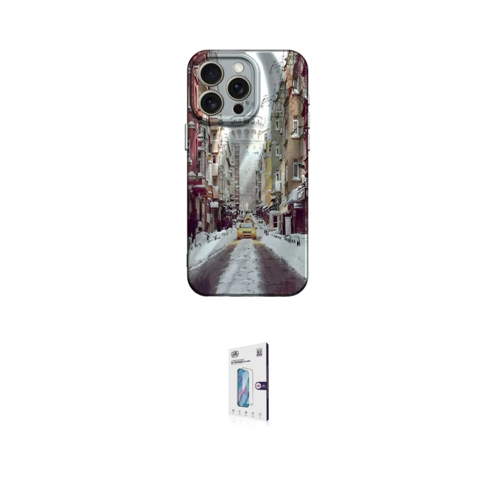 ieg™ iPhone 15 Pro Max Kılıf Nova Doku Prime - Siyah Bilvis 0.18mm Plus Cam Ekran Koruyucu