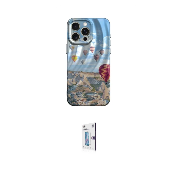 ieg™ iPhone 15 Pro Max Kılıf Nova Doku Prime - Siyah Bilvis 0.18mm Plus Cam Ekran Koruyucu