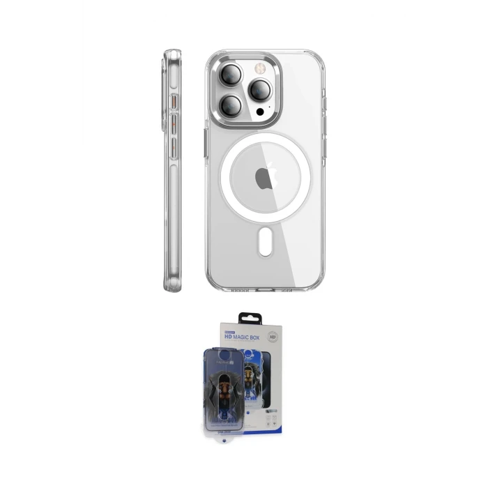 ieg™ iPhone 15 Pro Max Kılıf Nova Doku - Siyah Vanessa Magic Cam