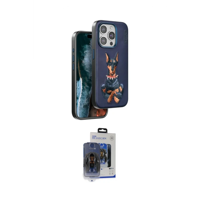 ieg™ iPhone 15 Pro Max Kılıf Nova Form Koleksiyonu - Siyah Vanessa Magic Cam