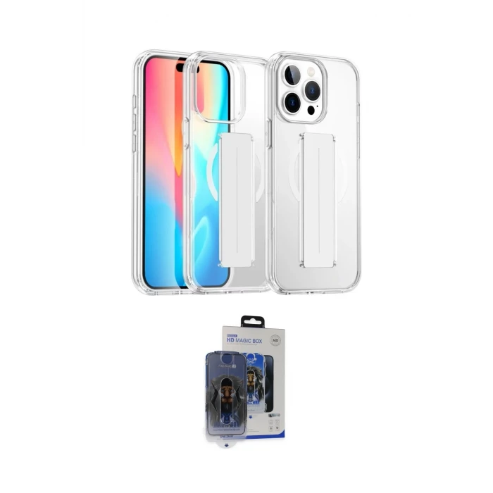 ieg™ iPhone 15 Pro Max Kılıf Nova Işık Koleksiyonu - Siyah Vanessa Magic Cam