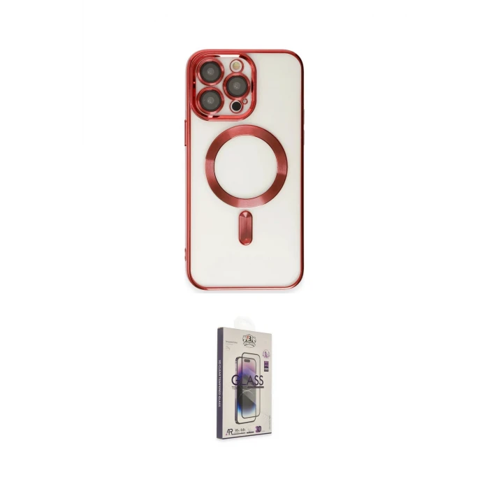 ieg™ iPhone 15 Pro Max Kılıf Nova Işık Özel Seri - Siyah Bilvis 3D Cam Ekran Koruyucu