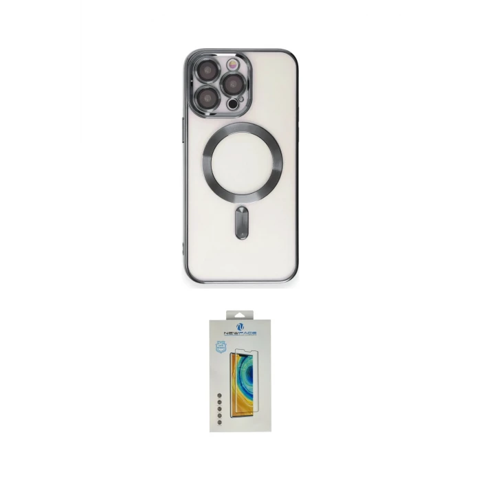 ieg™ iPhone 15 Pro Max Kılıf Nova Işık Özel Seri - Siyah Polymer Nano Ekran Koruyucu