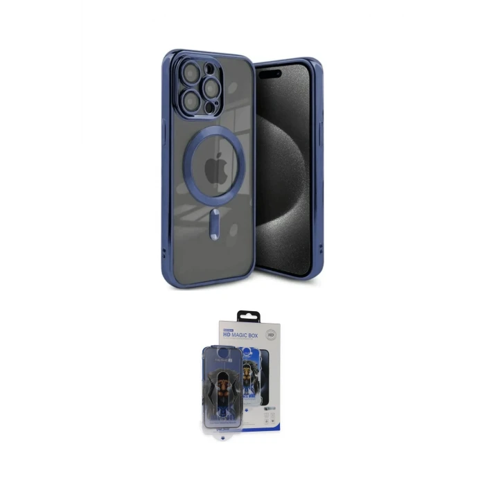 ieg™ iPhone 15 Pro Max Kılıf Nova Işık Özel Seri - Siyah Vanessa Magic Cam