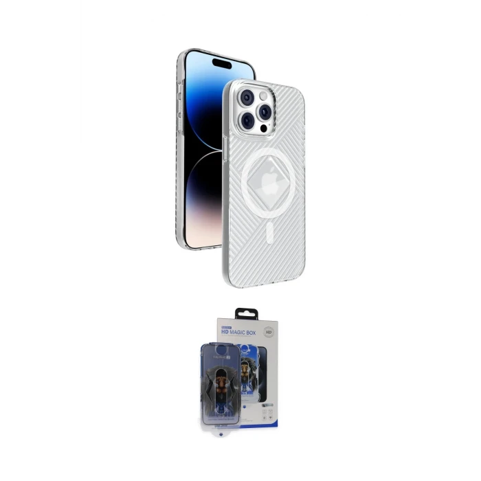 ieg™ iPhone 15 Pro Max Kılıf Nova Modern Prime - Siyah Vanessa Magic Cam