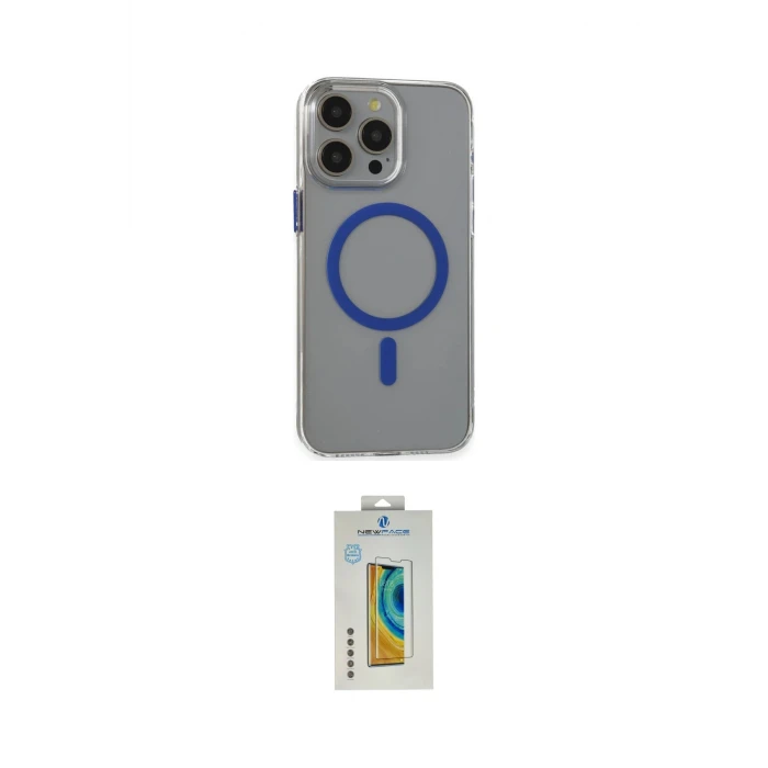 ieg™ iPhone 15 Pro Max Kılıf Odak Form Özel Seri - Siyah Polymer Nano Ekran Koruyucu