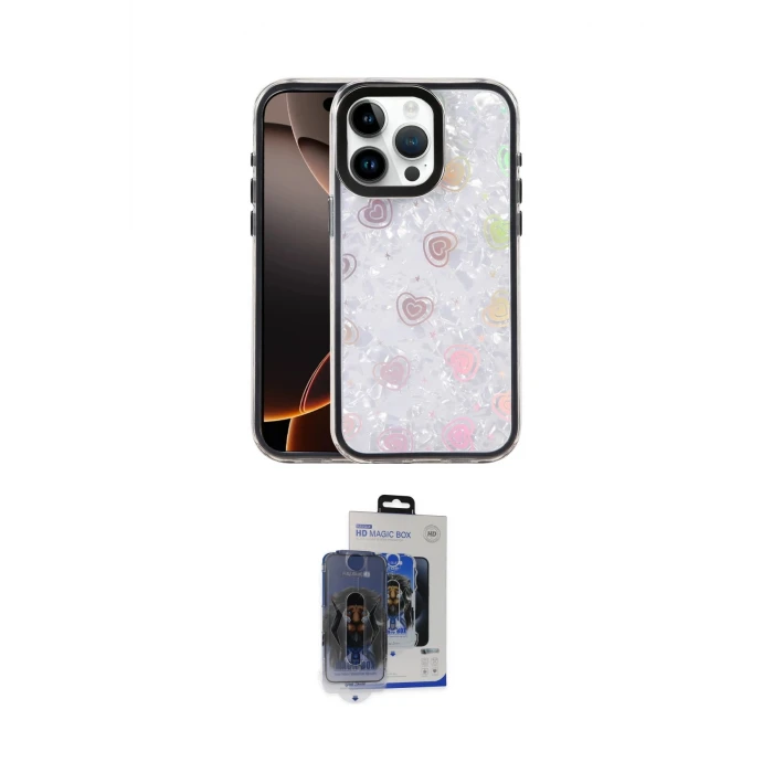 ieg™ iPhone 15 Pro Max Kılıf Odak Prime - Siyah Vanessa Magic Cam