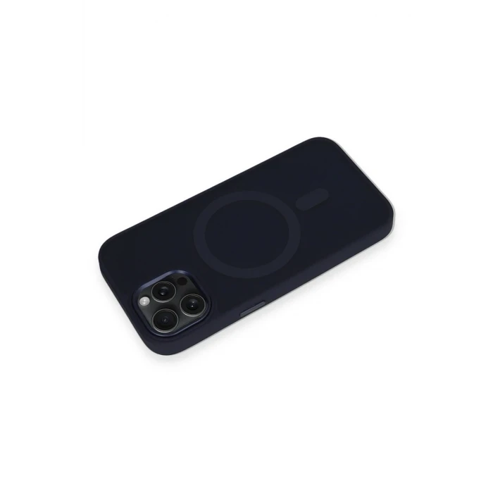 ieg™  iPhone 15 Pro Max Kılıf Oslo Magsafe Kapak - Lacivert