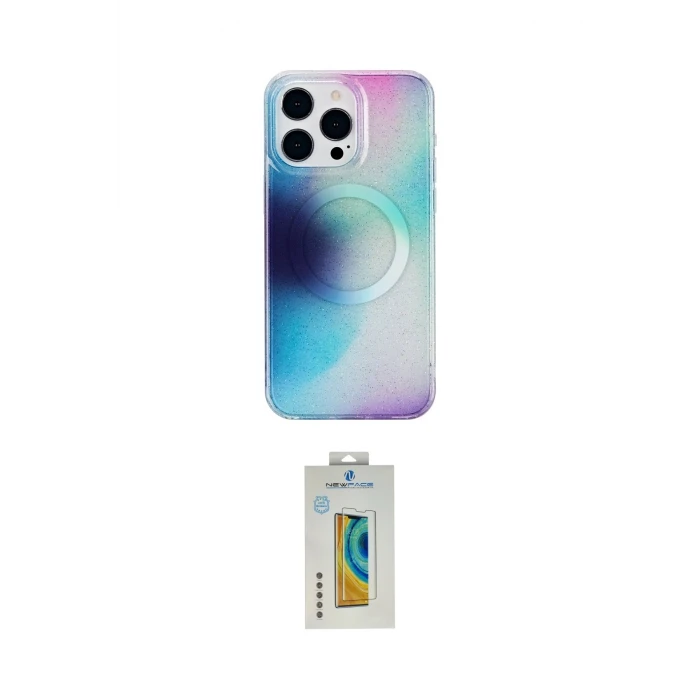 ieg™ iPhone 15 Pro Max Kılıf Pusula Form - Siyah Polymer Nano Ekran Koruyucu