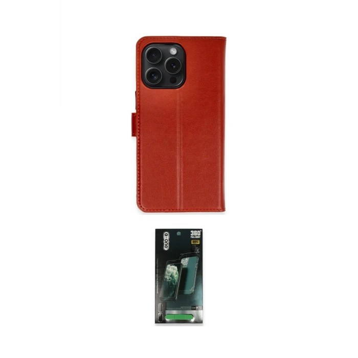 ieg™ iPhone 15 Pro Max Kılıf Siluet Işık Serisi - Şeffaf 360 Full Body Arka Koruyucu