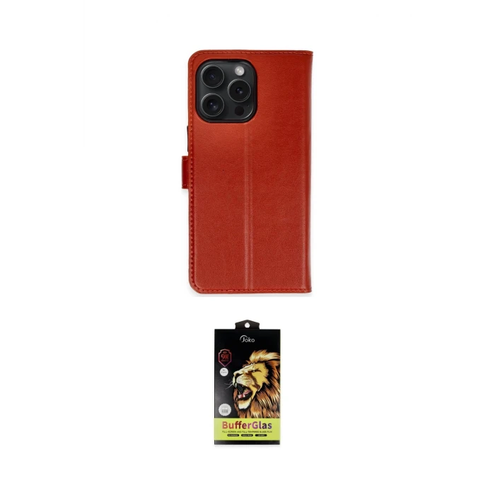 ieg™ iPhone 15 Pro Max Kılıf Siluet Işık Serisi - Siyah Buffer Cam Ekran Koruyucu