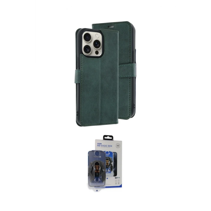 ieg™ iPhone 15 Pro Max Kılıf Siluet Işık Serisi - Siyah Vanessa Magic Cam