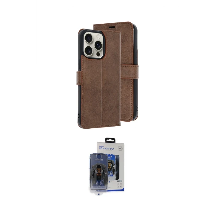 ieg™ iPhone 15 Pro Max Kılıf Siluet Işık Serisi - Siyah Vanessa Magic Cam