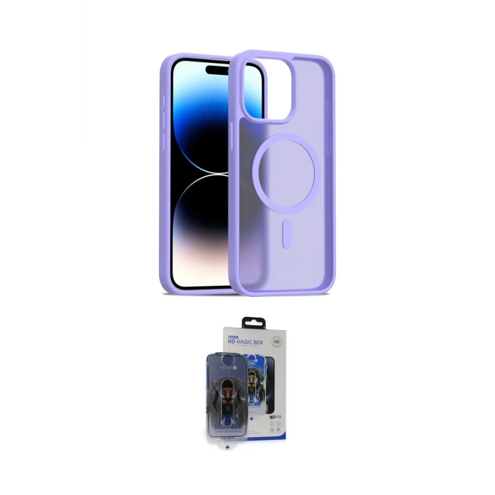 ieg™ iPhone 15 Pro Max Kılıf Siluet Minimal Prime - Siyah Vanessa Magic Cam