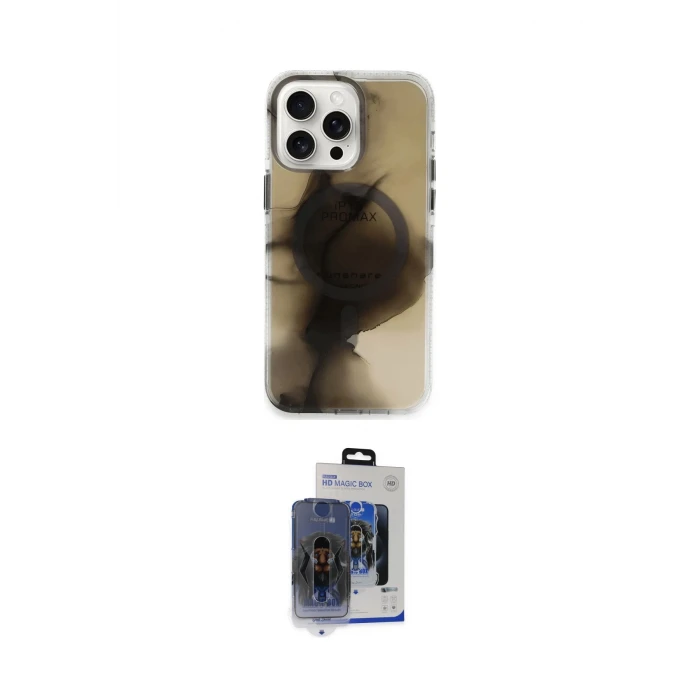 ieg™ iPhone 15 Pro Max Kılıf Ufuk Doku Prime - Siyah Vanessa Magic Cam