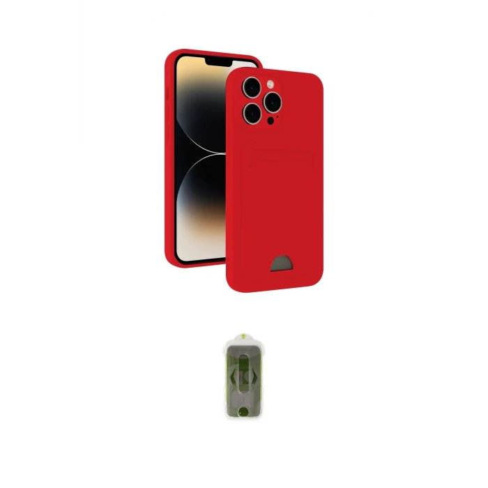 ieg™ iPhone 15 Pro Max Kılıf Vadi Çizgi Prime - Siyah Joko Magic 5D Hayalet Cam