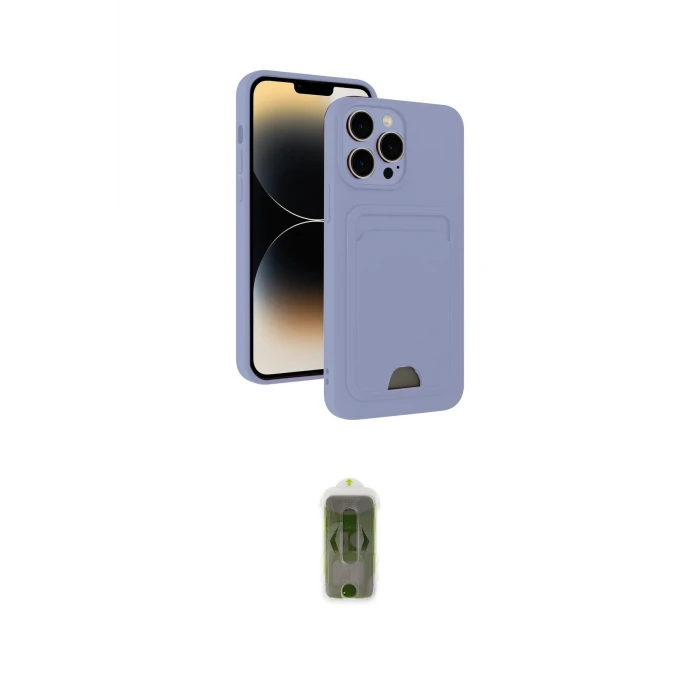 ieg™ iPhone 15 Pro Max Kılıf Vadi Çizgi Prime - Siyah Joko Magic 5D Hayalet Cam