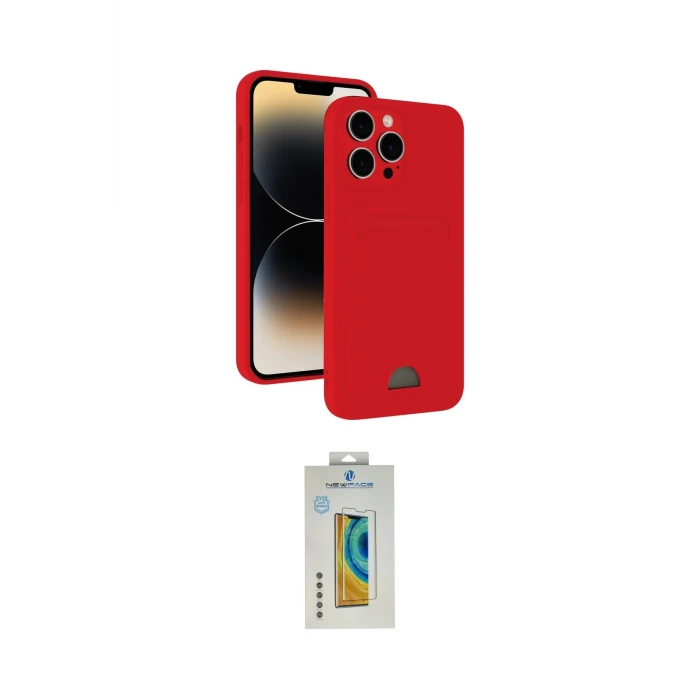 ieg™ iPhone 15 Pro Max Kılıf Vadi Çizgi Prime - Siyah Polymer Nano Ekran Koruyucu