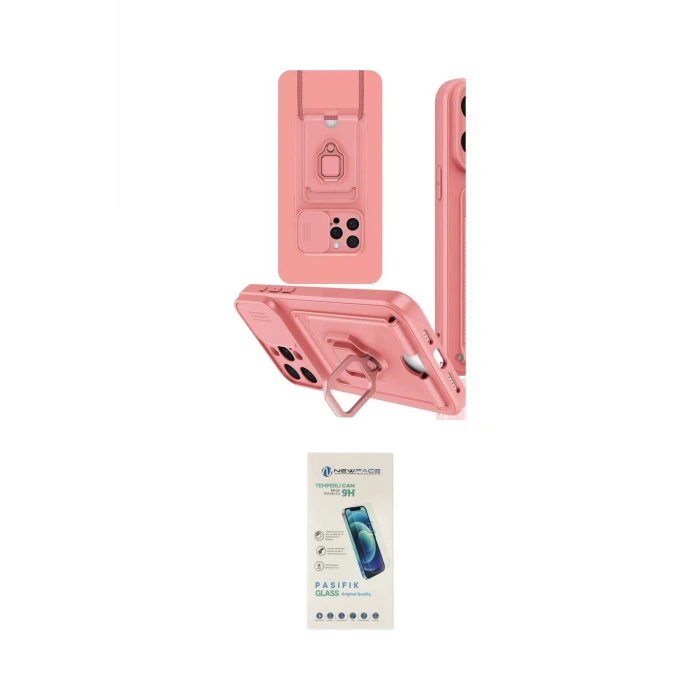 ieg™ iPhone 15 Pro Max Kılıf Vadi Form Prime - Şeffaf Pasifik Cam Ekran Koruyucu
